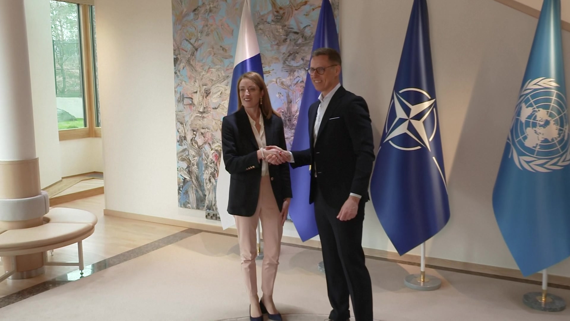 Official visit by Roberta METSOLA, EP President, to Helsinki (Finland) - Meeting with Alexander STUBB, President of Finland: extracts